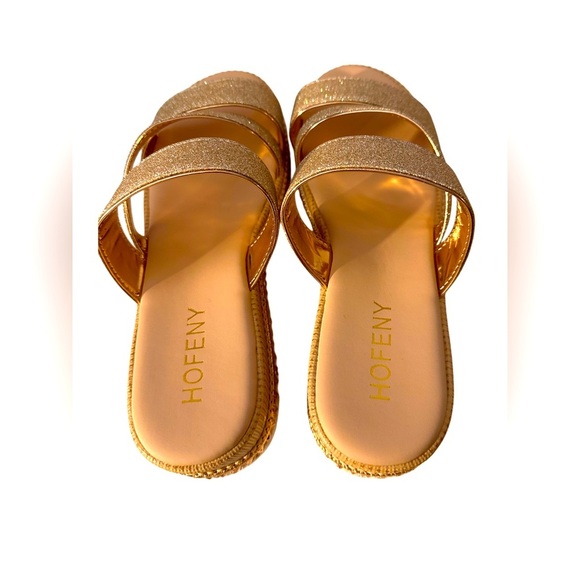 NEW Women Platform Sandals Espadrille Slip on Open Toe Boho Wedge Sandal Size 10 - Picture 8 of 13